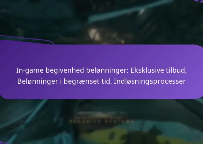 In-game begivenhed belønninger: Eksklusive tilbud, Belønninger i begrænset tid, Indløsningsprocesser