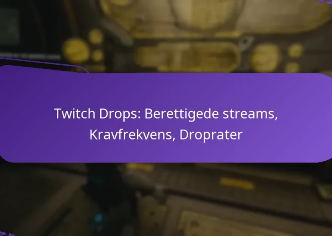 Twitch Drops: Berettigede streams, Kravfrekvens, Droprater