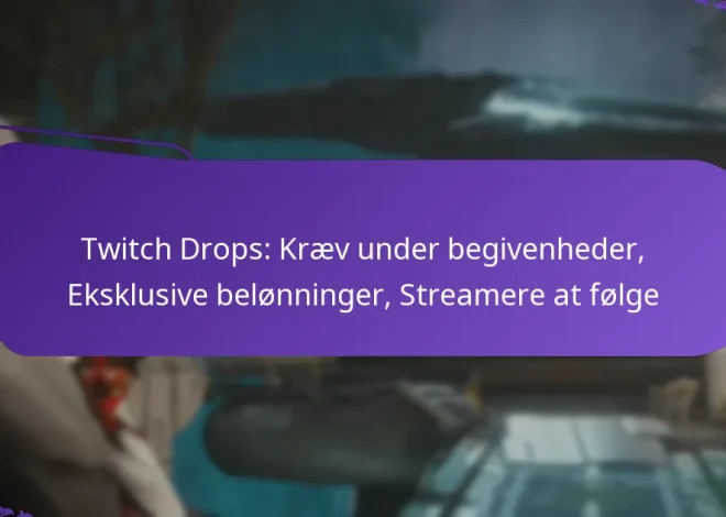 Twitch Drops: Kræv under begivenheder, Eksklusive belønninger, Streamere at følge