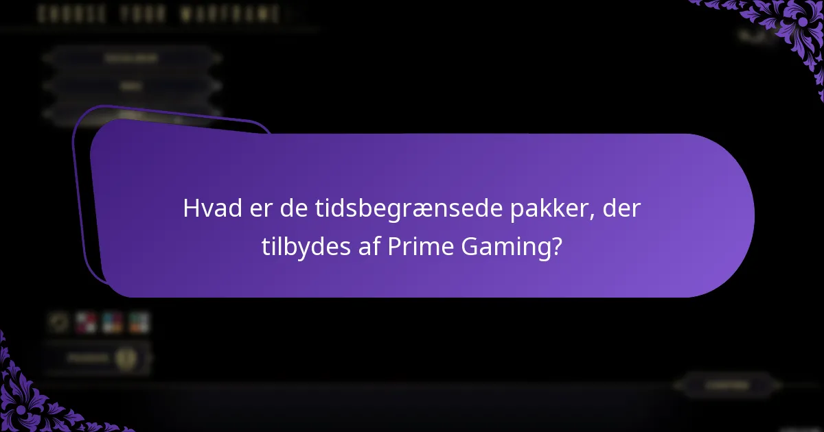 Hvilke eksklusive tilbud er i øjeblikket tilgængelige gennem Prime Gaming?