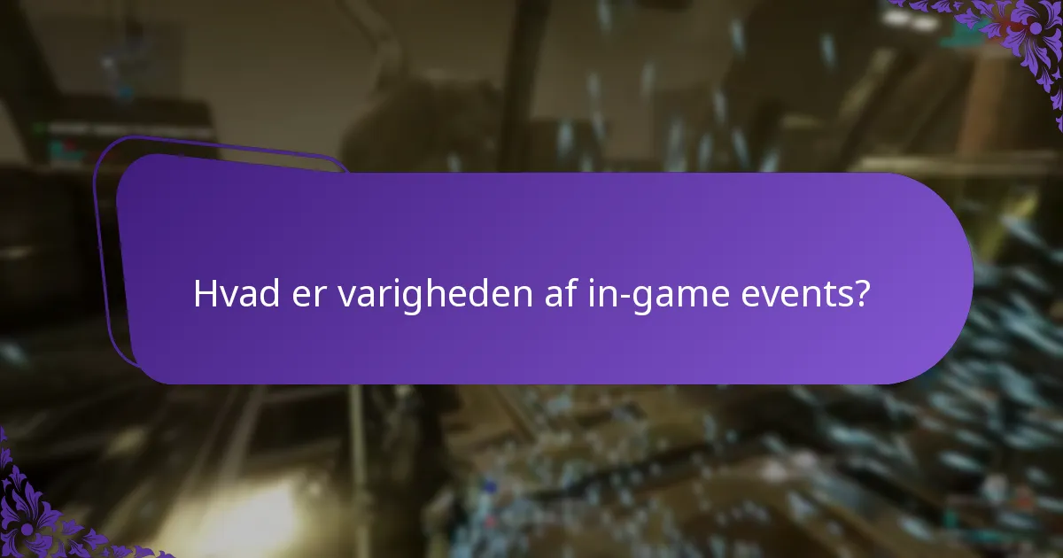 Hvilken indvirkning har belønninger fra in-game events på gameplay?